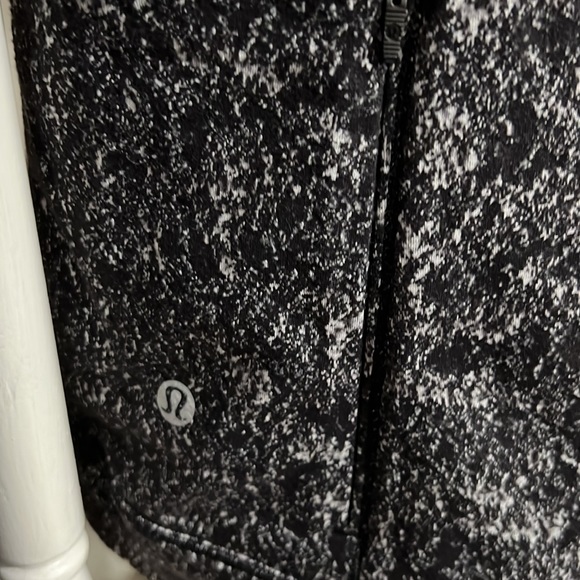 Lululemon Rulu Half Zip Jacquard Black White Top Long Sleeve black White 8 - Picture 6 of 8